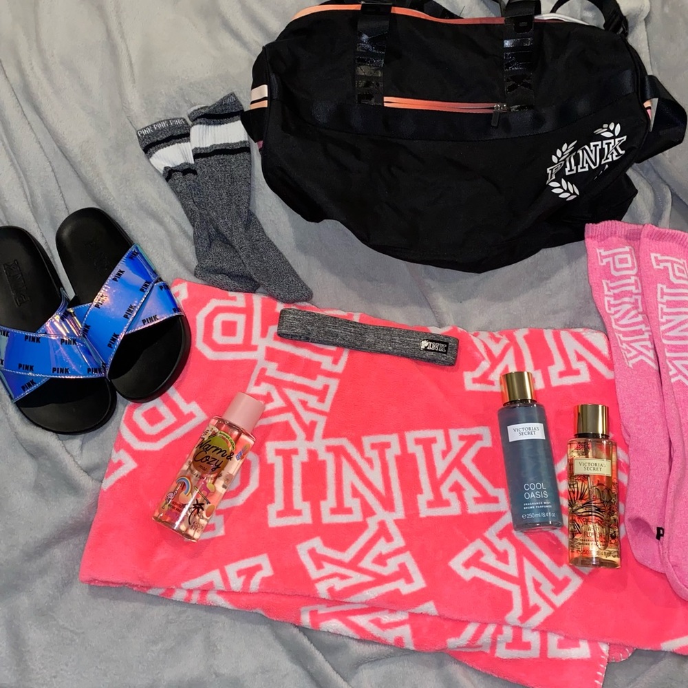 A big bundle of PINK items